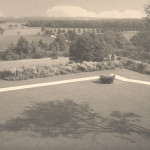 The grounds at Gladwood from the vantage point of inside the mansion.